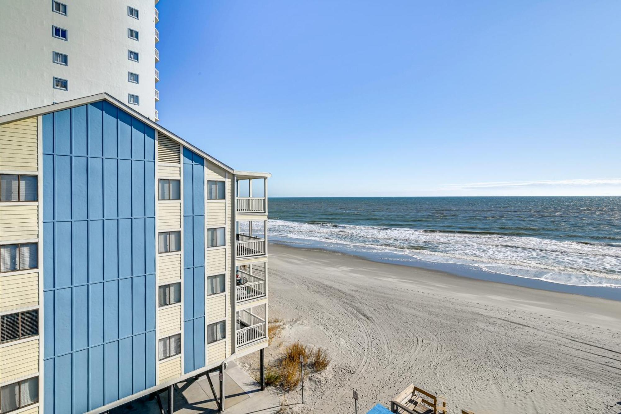 Cozy Beachfront Condo With Wifi, Views And Pool Access Myrtle Beach Exterior foto